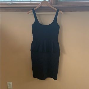 Susana Monaco black peplum dress